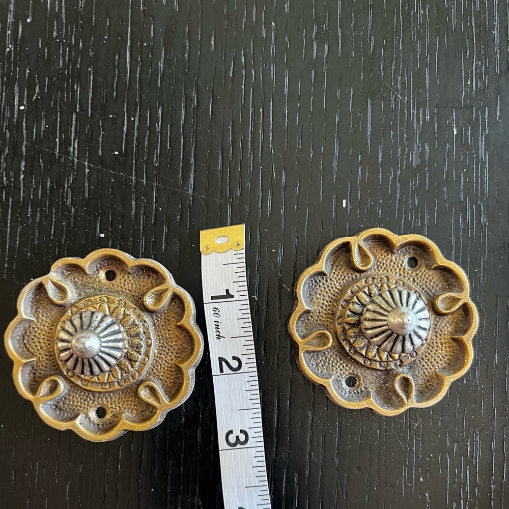 Set of two wall finials/ knobs